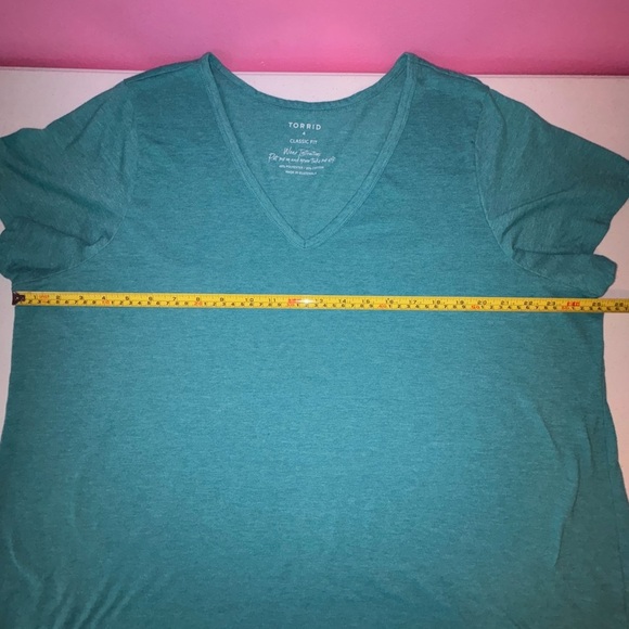 Torrid Teal Classic Fit Short Sleeve Tee - Picture 4 of 6